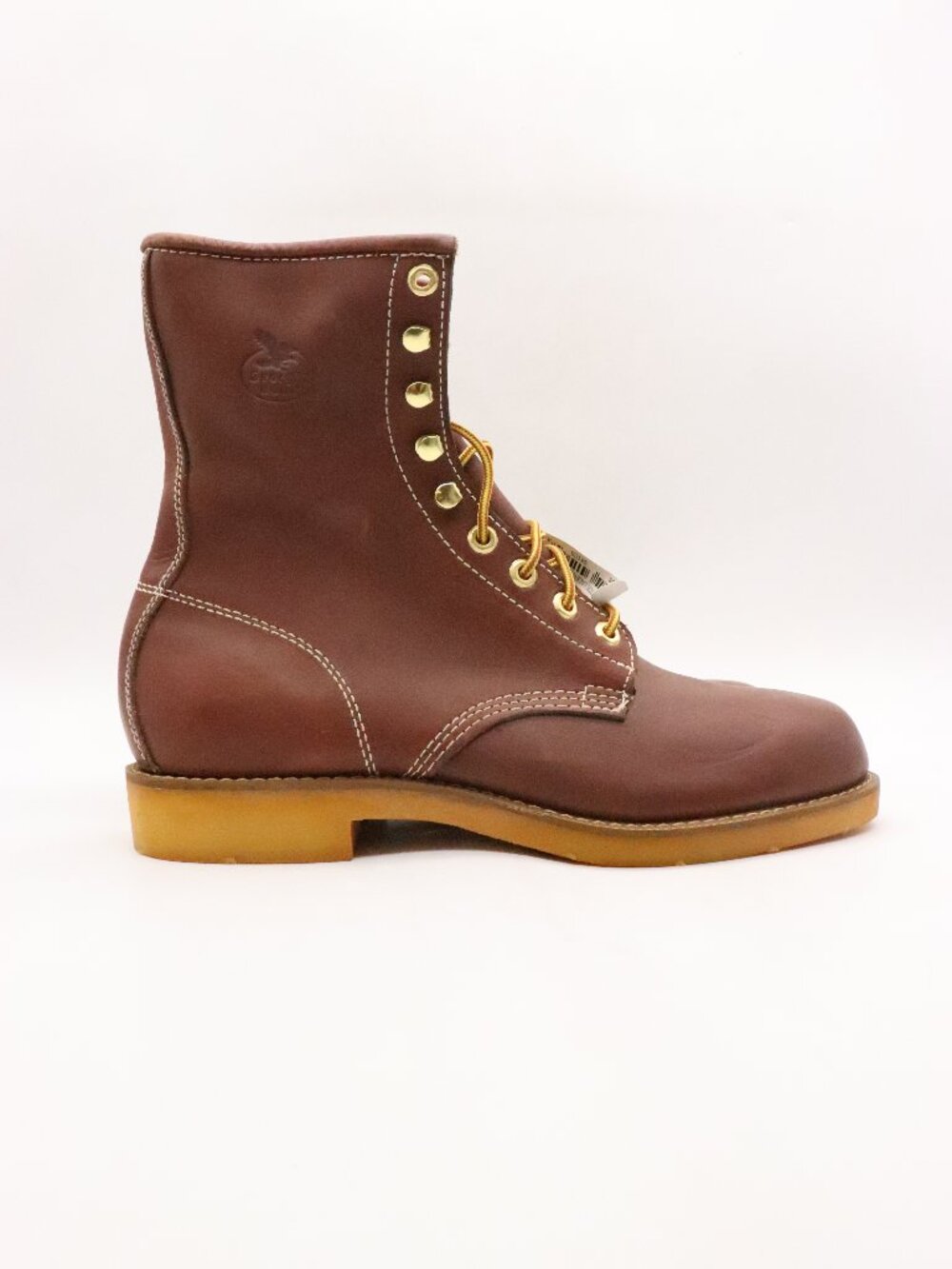 Vintage Georgia Boots Men's Size 10 XW Brown Leather Work Combat Shoes 5363